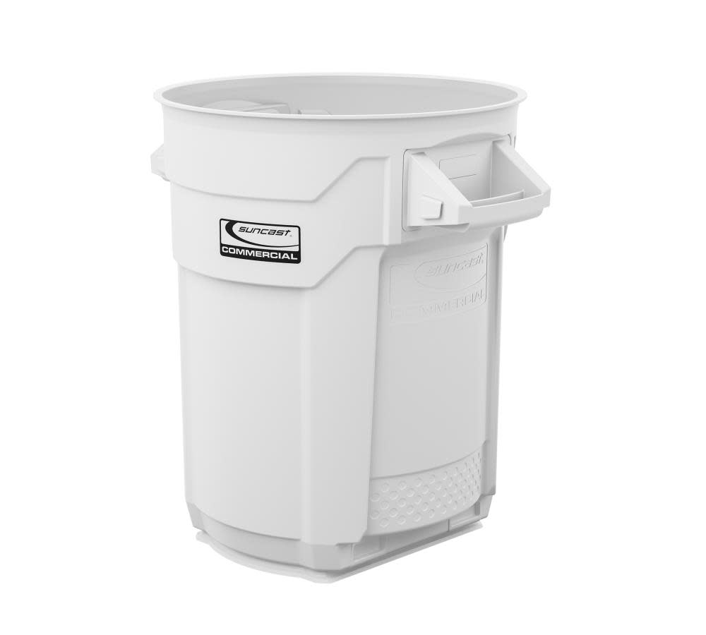 

Suncast Plastic Utility Trash Can - 20 Gallon White