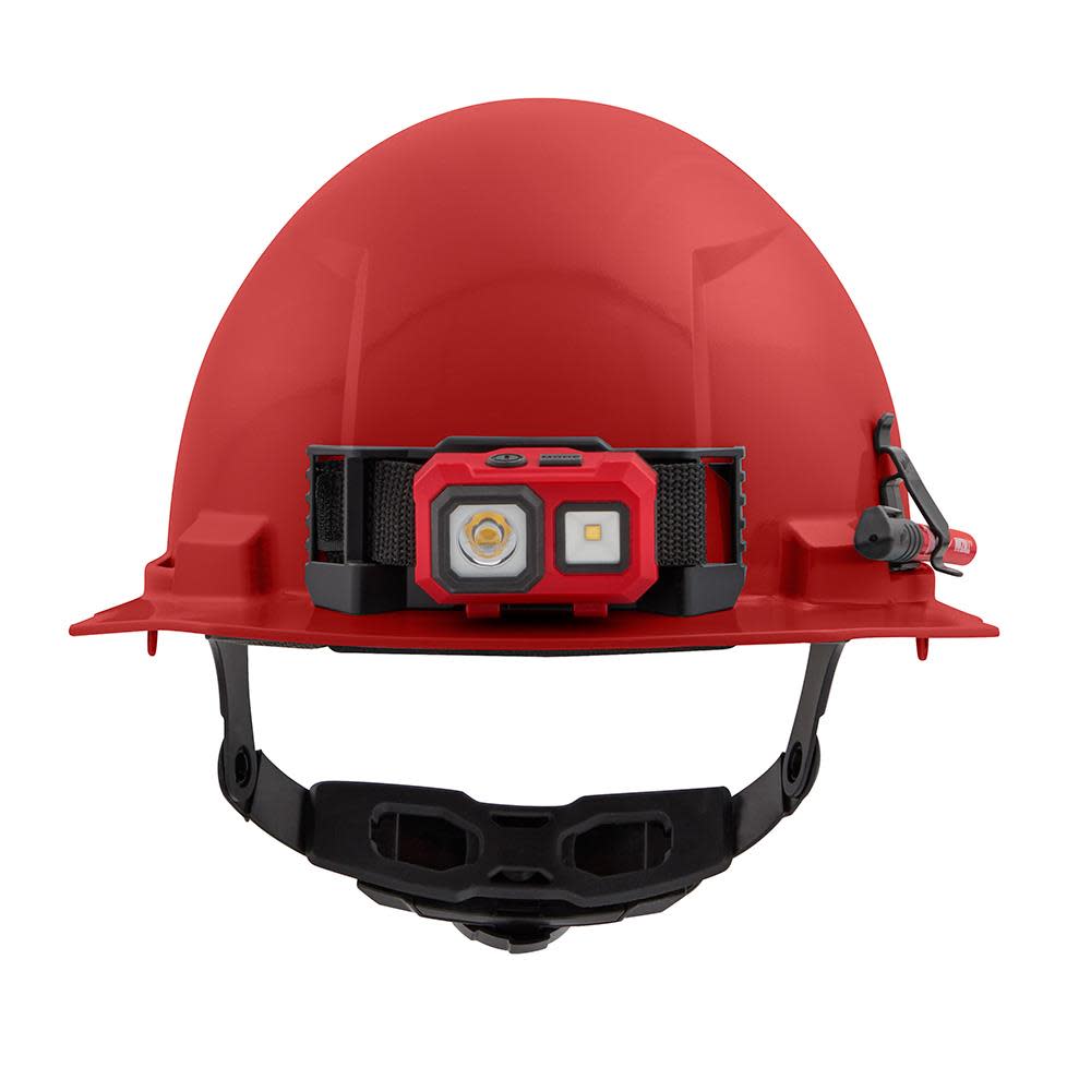 Milwaukee Red Front Brim Hard Hat with