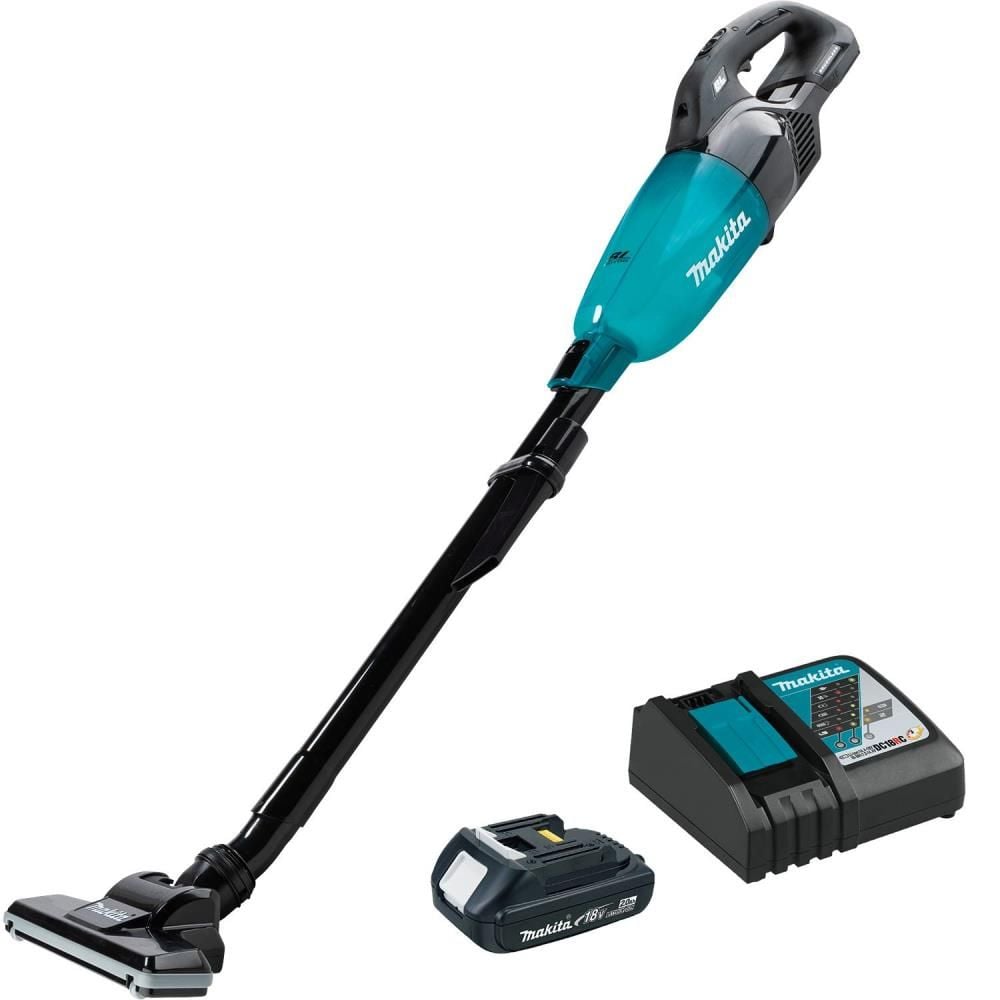 View Makita 18V LXT Lithium-ion Compact Brushless Cordless Vacuum Kit, Trigger w/ Lock (2.0Ah)
