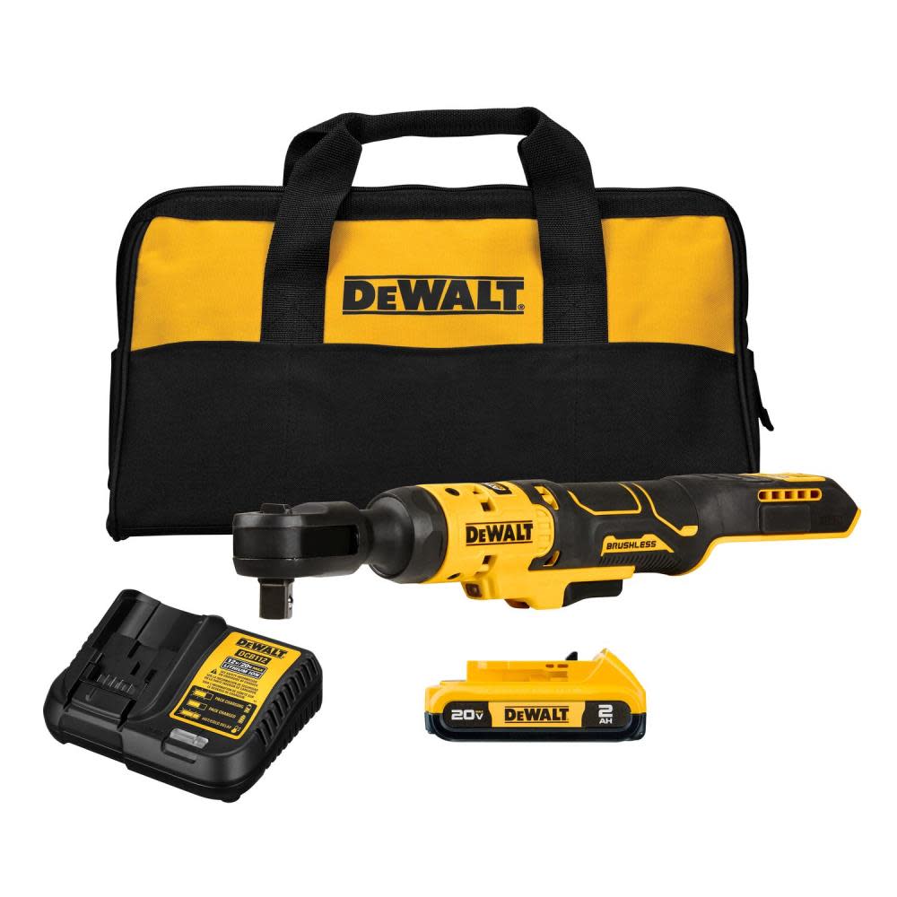 DEWALT ATOMIC COMPACT Series DCF512B Ratchet, Tool Only, 20 VDC, 1/2 i