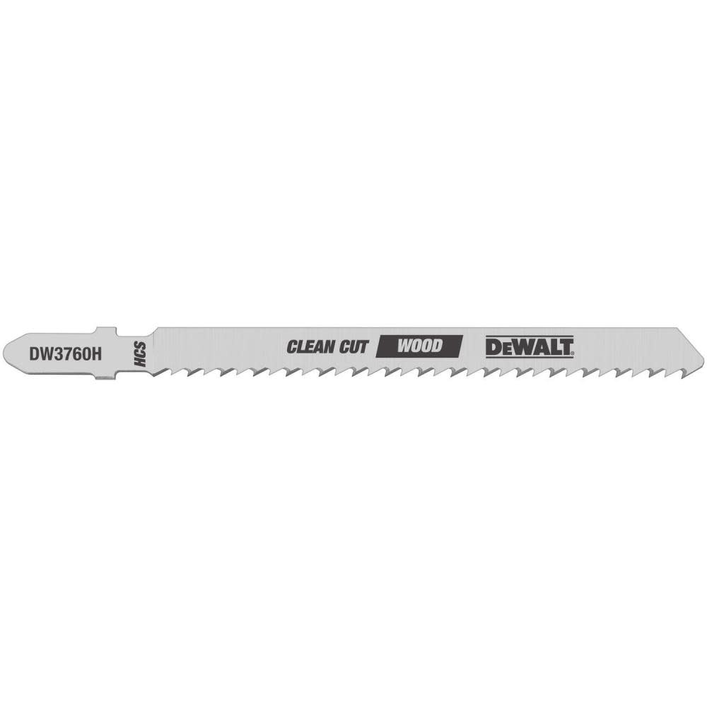 

DEWALT 4 In. 10 TPI T-shank Jig Saw Blades (5)