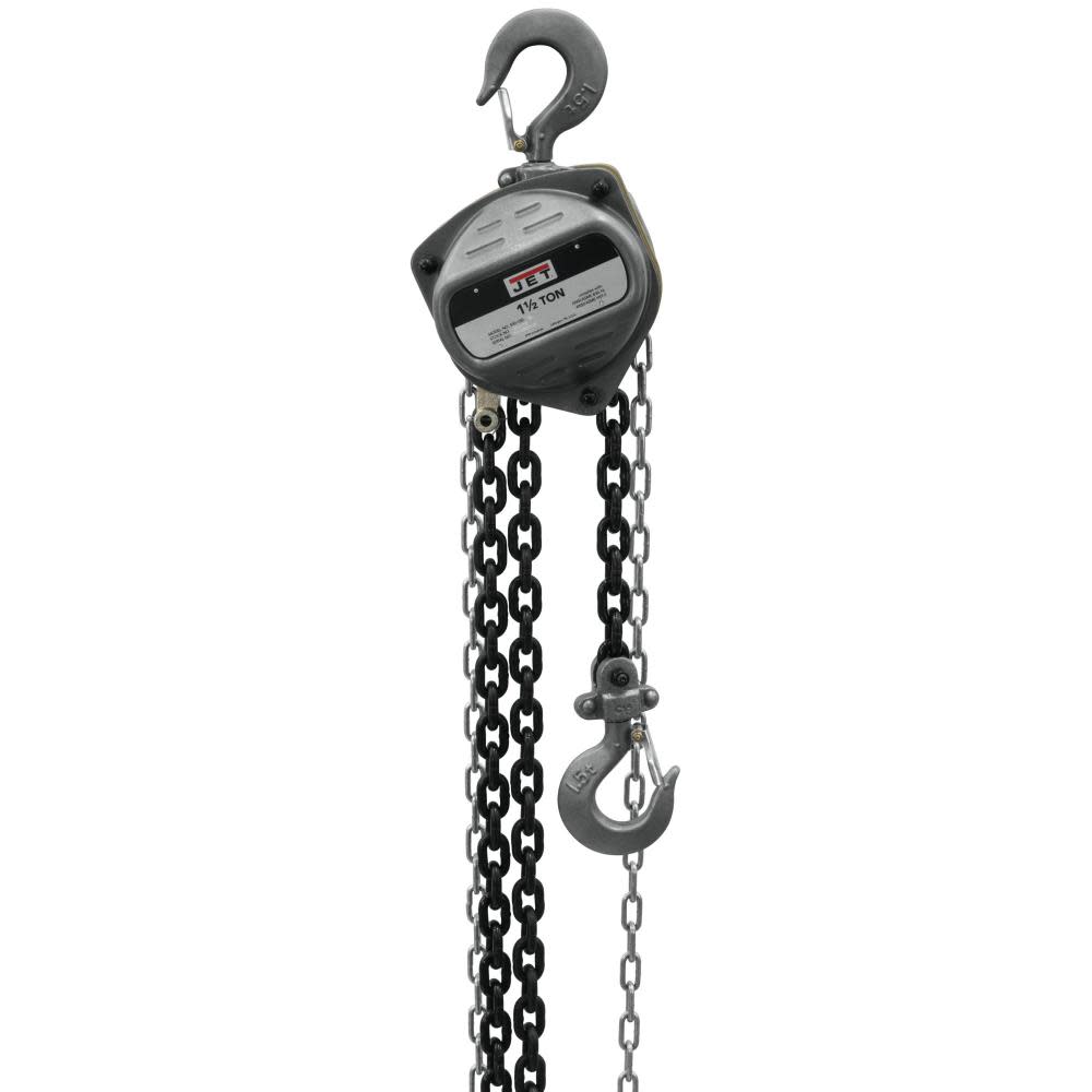 

JET S90-150-50 Hand Chain Hoist 1-1/2 Ton 50' Lift