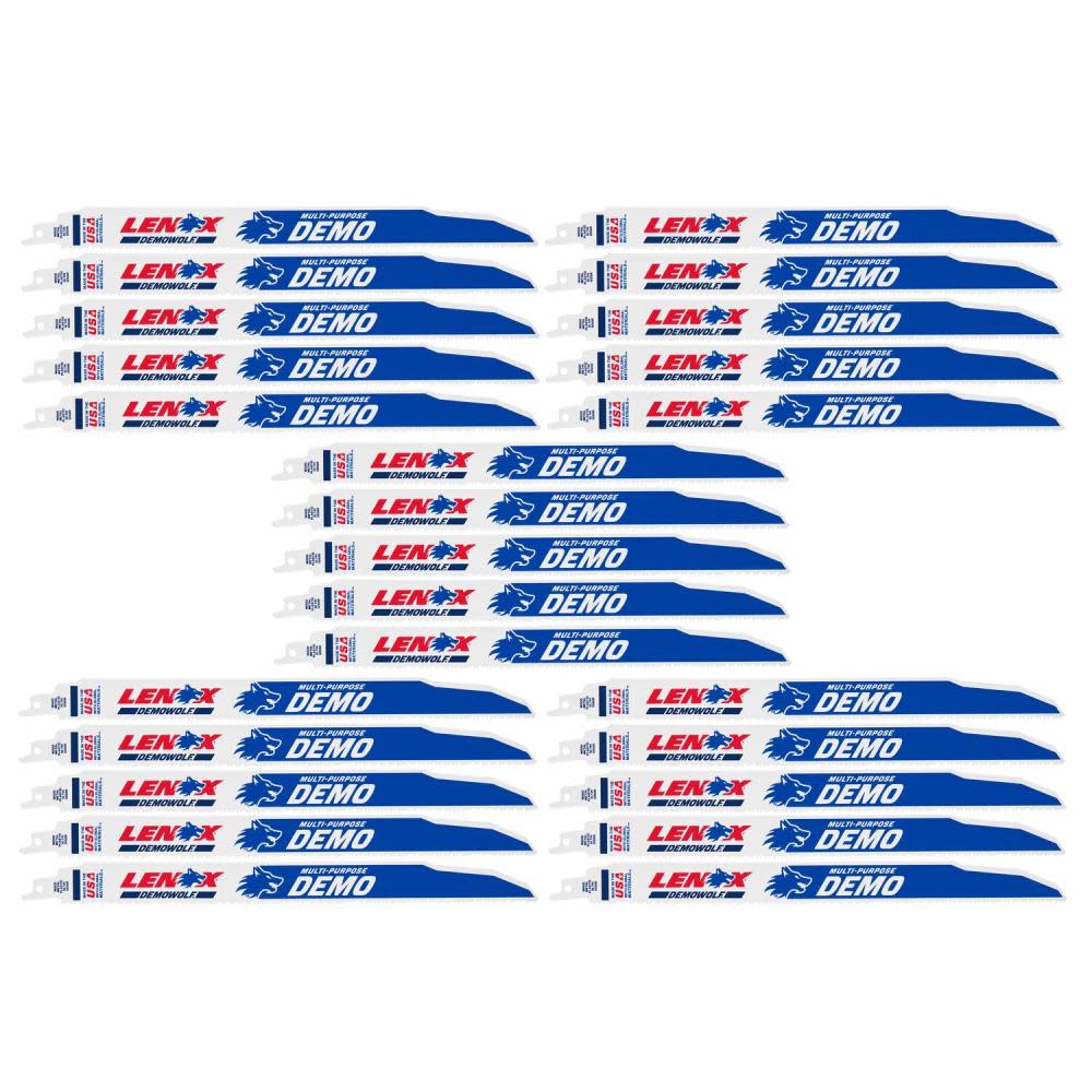

Lenox 12" 10 TPI DEMOWOLF Reciprocating Saw Blade 25pk