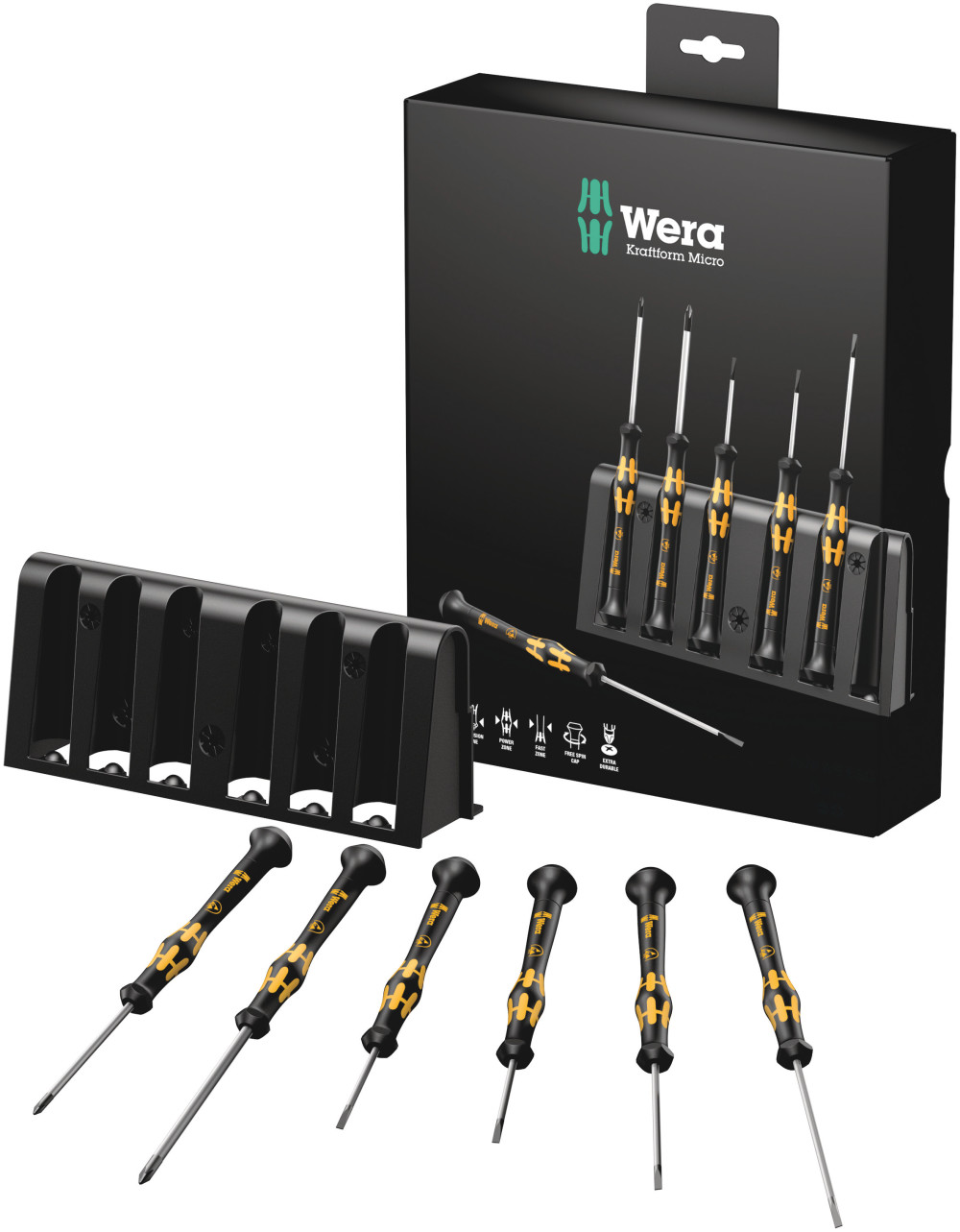 

Wera Tools 1578 A/6 ESD 6pc Screwdriver Set and Rack