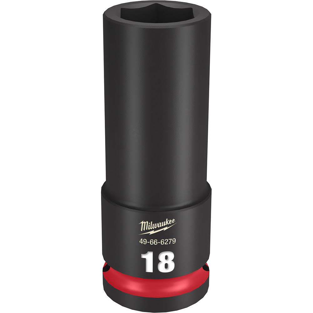 

Milwaukee SHOCKWAVE Impact Duty Socket 1/2" Drive 18MM Deep 6 Point