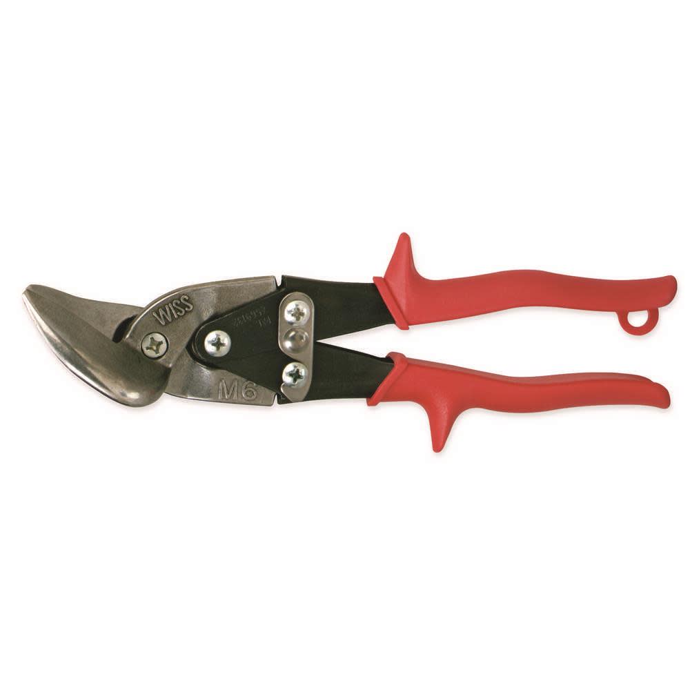 

Crescent Wiss Metalmaster Offset Snips Straight to Left Red Grips 9-1/4 In.