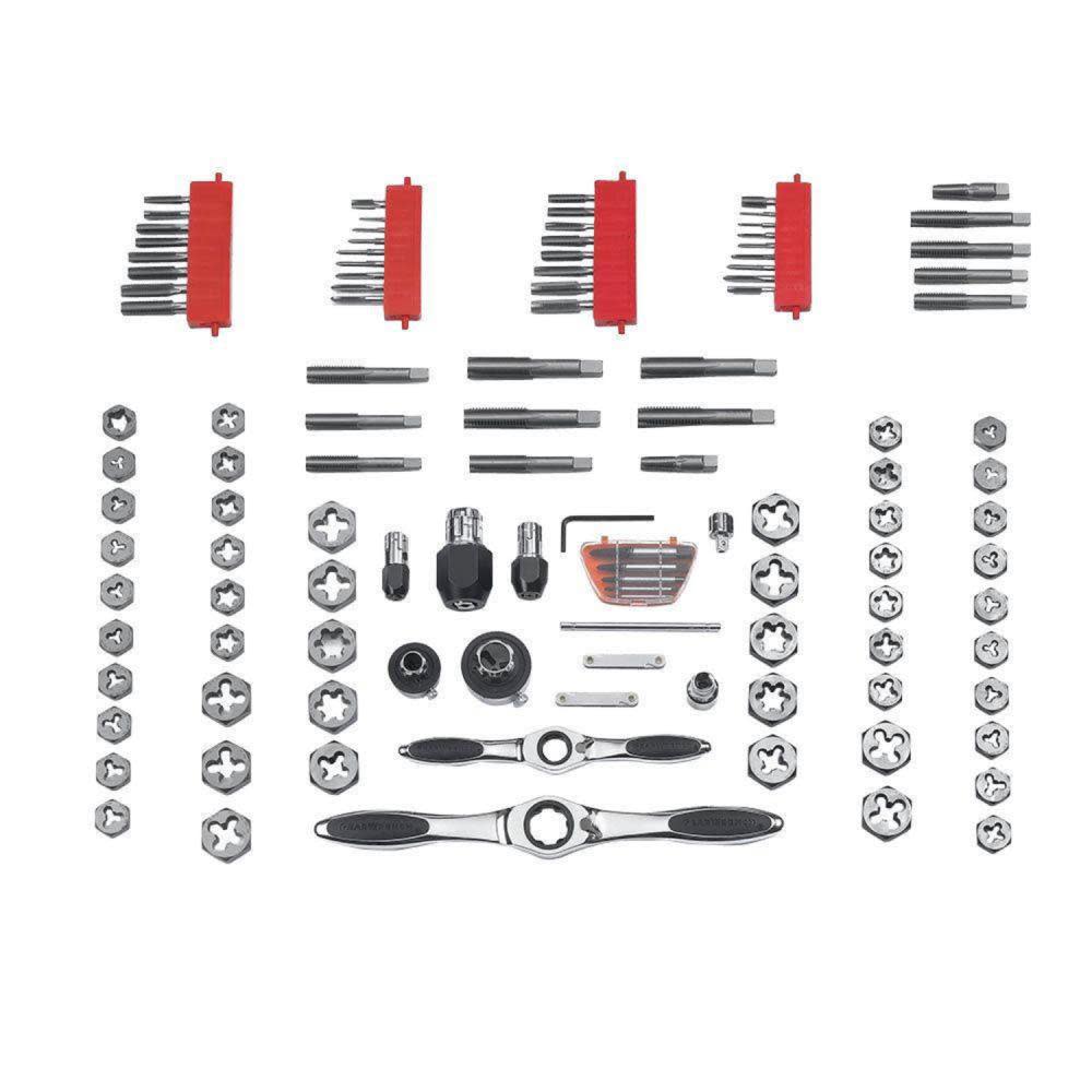 GEARWRENCH Tap and Die Drive Tool Set 114 pc. SAE/Metric