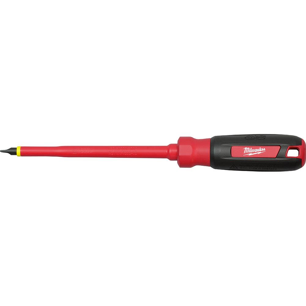 

Milwaukee 1/4 in. Slotted - 6 in. 1000 V Insulated Screwdriver