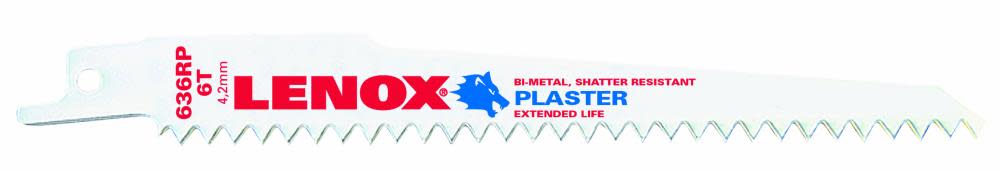 

Lenox 6 In. x 3/4 In. x 0.050 In. 6TPI T2 Bi-Metal Reciprocating Blade 5 pk