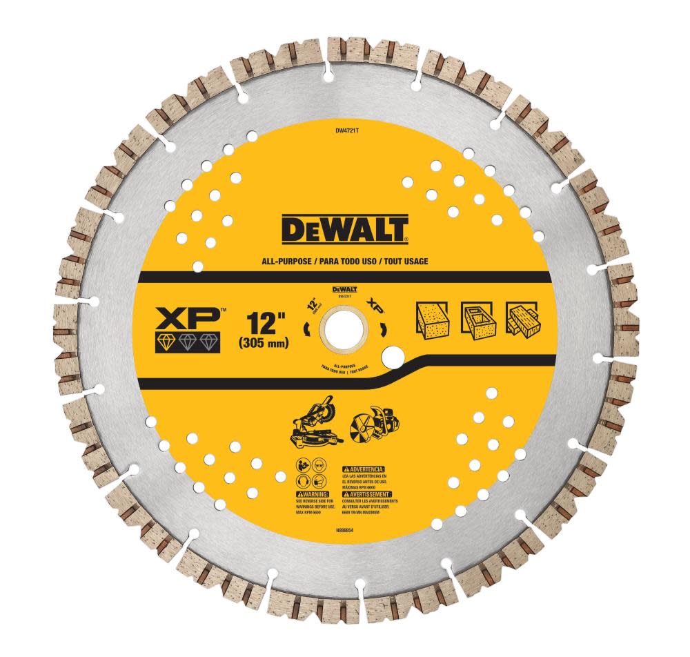 

DEWALT Diamond Blade 12" SEGMENTED XP ALL PURPOSE