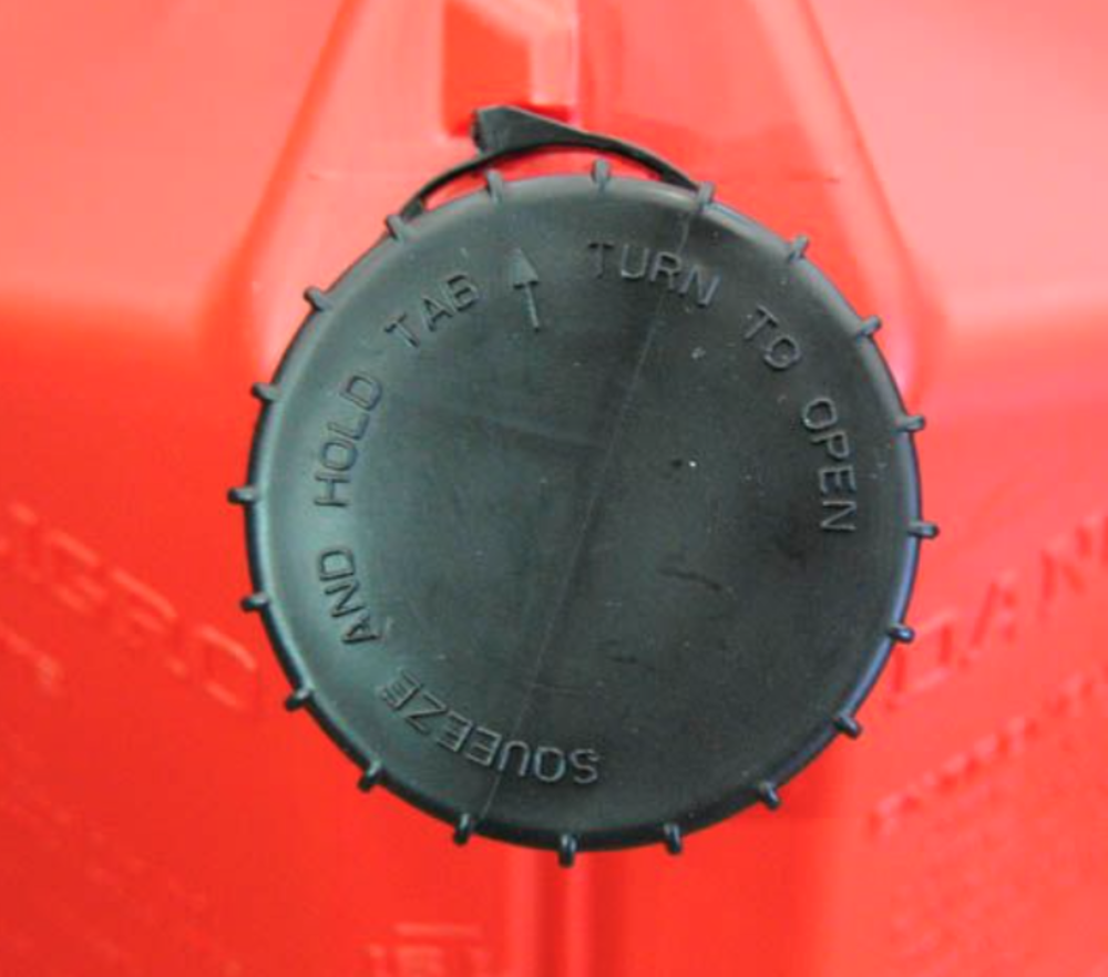 SureCan RP001 5gal Replacement Tether-spout and Fill Gas Fuel Storage Can Cap for sale online 
