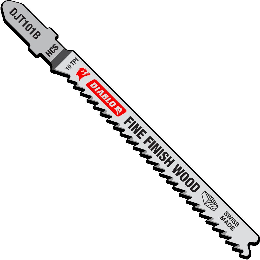 Diablo Tools 4in 10 TPI HiCarb Steel T Shank Jig Saw Blades for