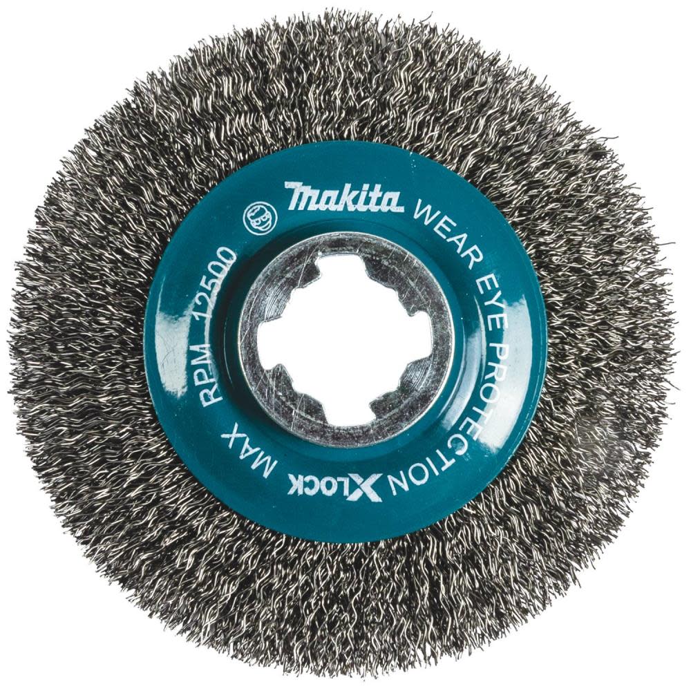 

Makita X-LOCK 4-1/2" Carbon Steel Crimped Wire Wheel Brush