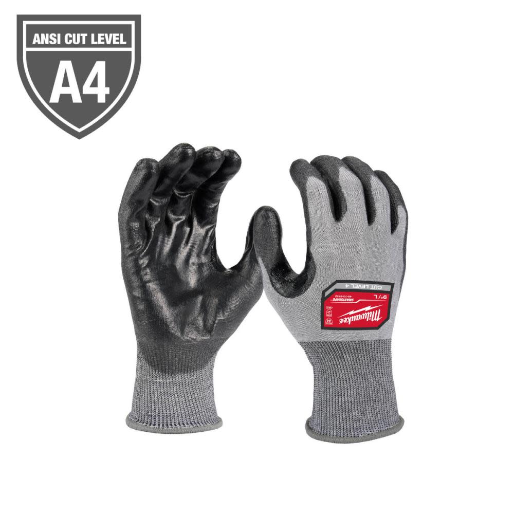 

Milwaukee Gloves Cut Level 4 High Dexterity Polyurethane Dipped L