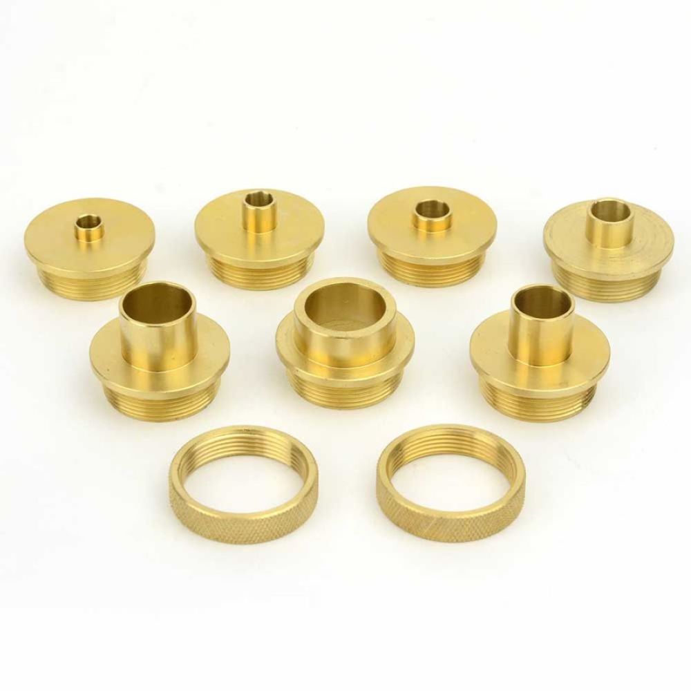 

Big Horn Brass Router Template Guide Bushing 9pc Set