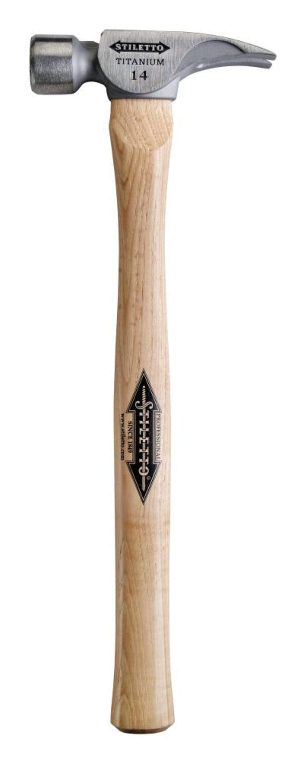 

Stiletto 14 oz Titanium Milled Face Hammer with 18 in. Straight Hickory Handle