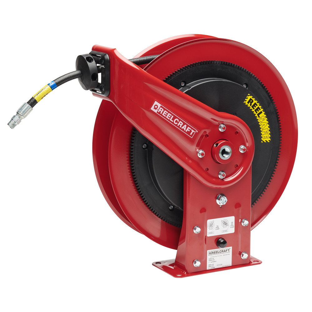 Reelcraft 3/8 in. x 50 ft. REELSAFE Hose Reel RS7650 OMP - Acme Tools