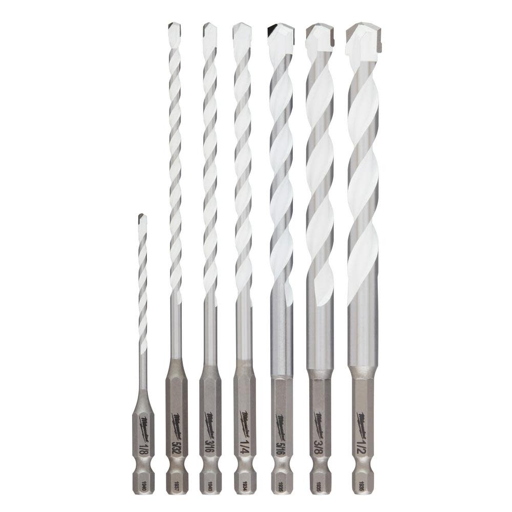 

Milwaukee 7pc. SHOCKWAVE Impact Duty Carbide Multi-Material Drill Bit Kit