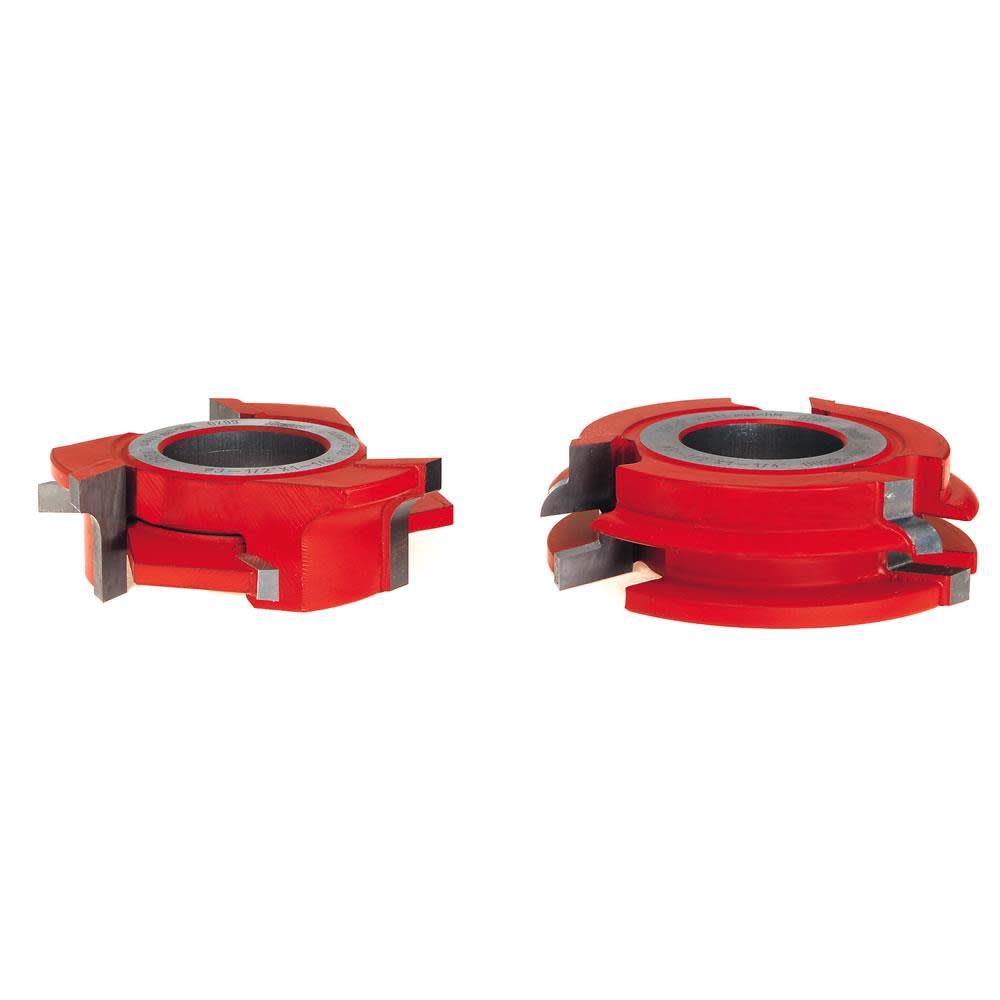 

Freud 3-9/16 In. (Dia.) Fixed Wing 3/4 In. Stock Male & Female Cabinet Door Cutter Set with 1-1/4 In. Bore