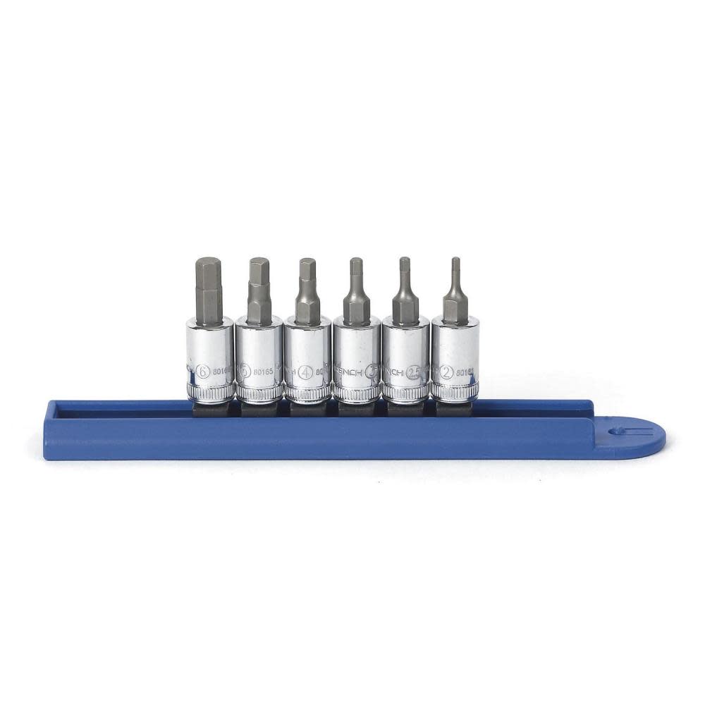 

GEARWRENCH 6 Pc 1/4" Drive Hex Bit Metric Socket Set