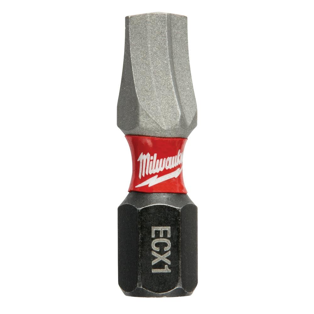 Milwaukee SHOCKWAVE Impact ECX #1 Insert Bits, 25 Pack