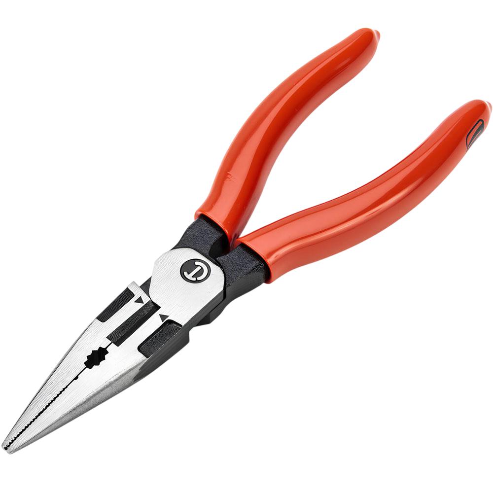 Crescent 6 in Long Nose Pliers Dipped Handle Z6546-06 - Acme Tools