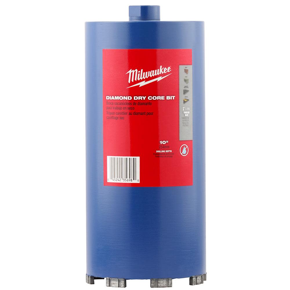Milwaukee 6 In. Dry Core Masonry Bit 48-17-0060 - Acme Tools