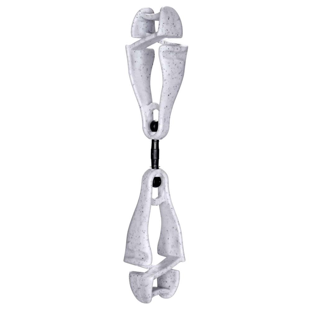 Ergodyne 3420 Swiveling Glove Clip Holder Dual Clips Granite