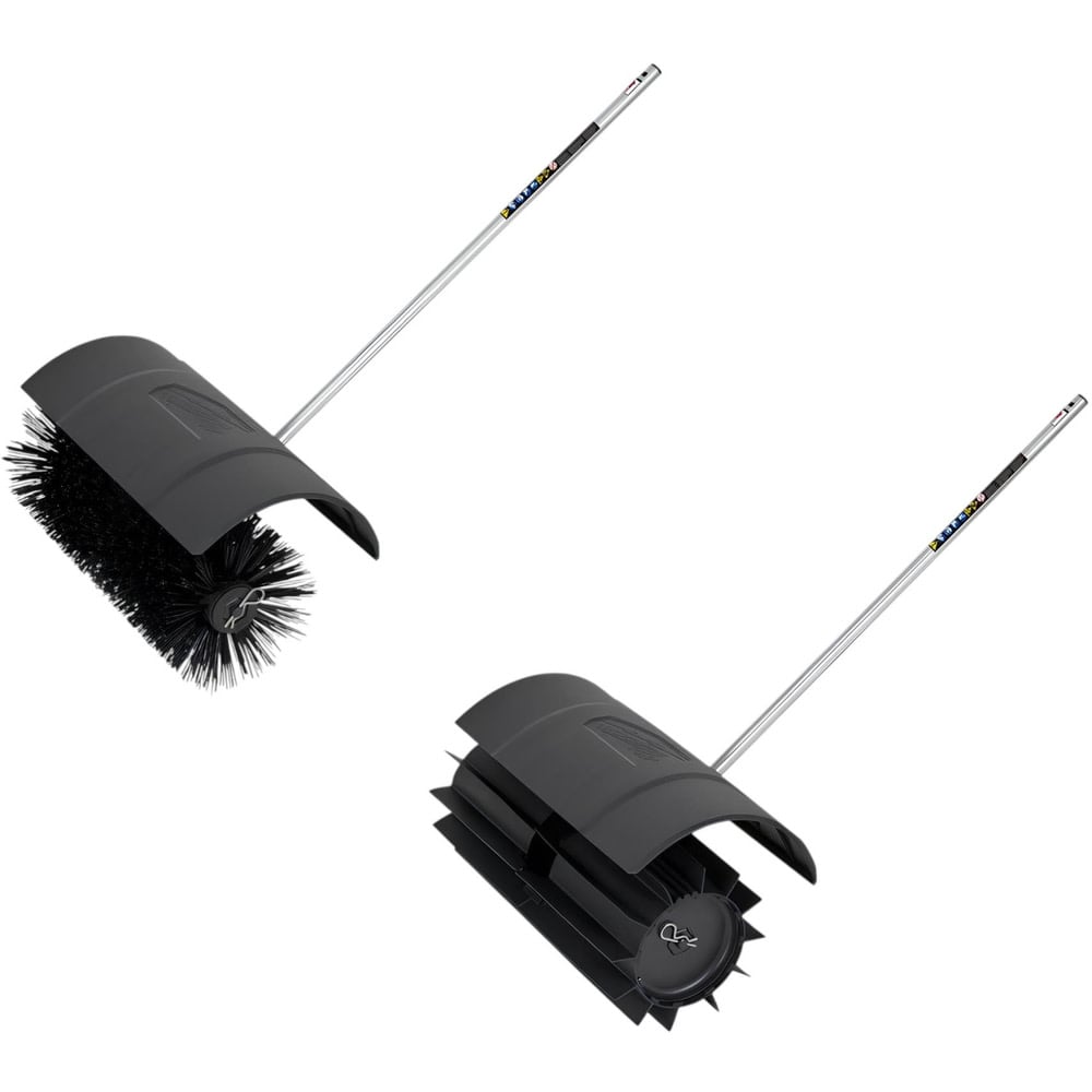 Milwaukee M18 FUEL QUIK LOK Bristle Brush Attachment & Rubber Broom Attachment Bundle