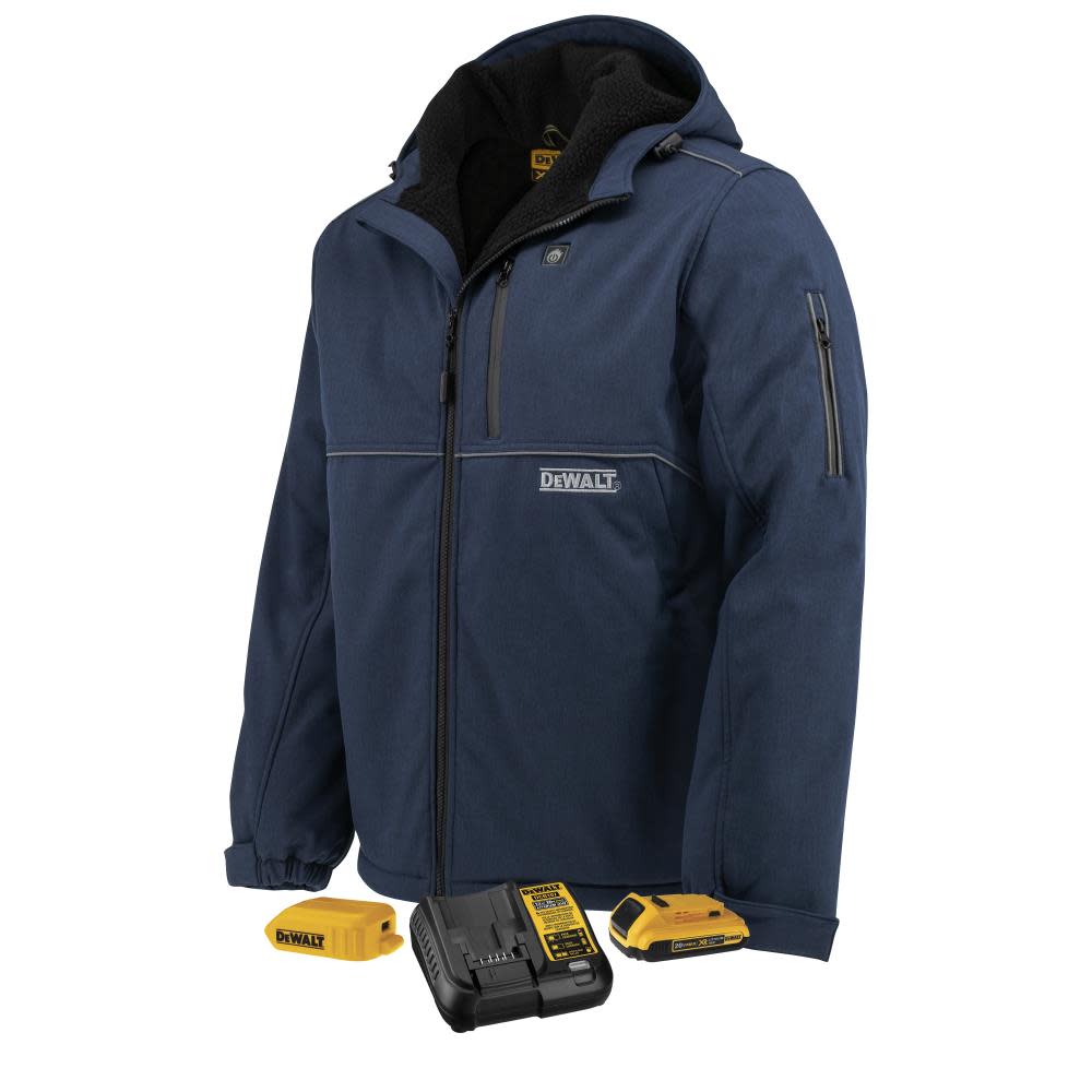 DEWALT Mens Heated Heated Barn Coat Kit DCHJ101D1R002 Acme Tools