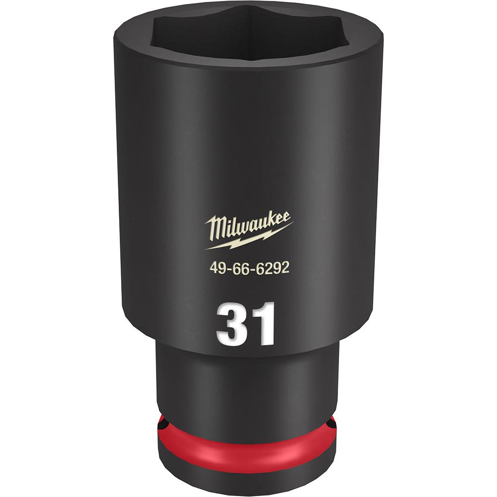 

Milwaukee SHOCKWAVE Impact Duty Socket 1/2" Drive 31MM Deep 6 Point