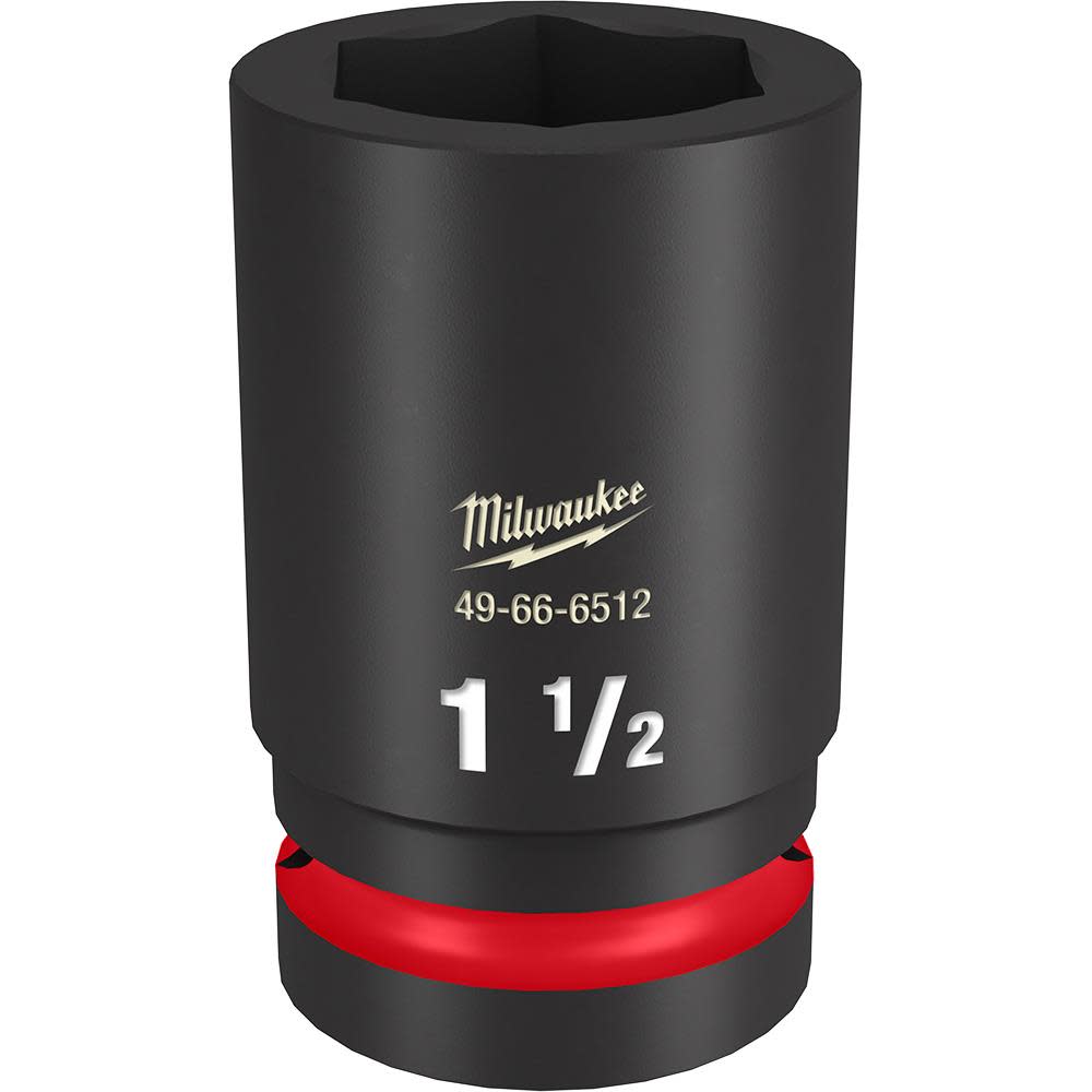 

Milwaukee Impact Socket 1" Drive 1 1/2" Deep 6 Point