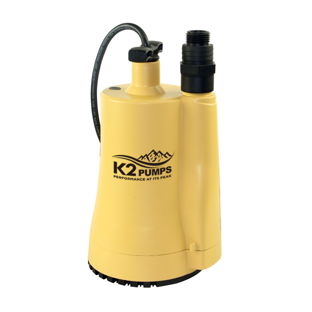 K2 Pumps Submersible Utility Pump 1/6 HP Thermoplastic