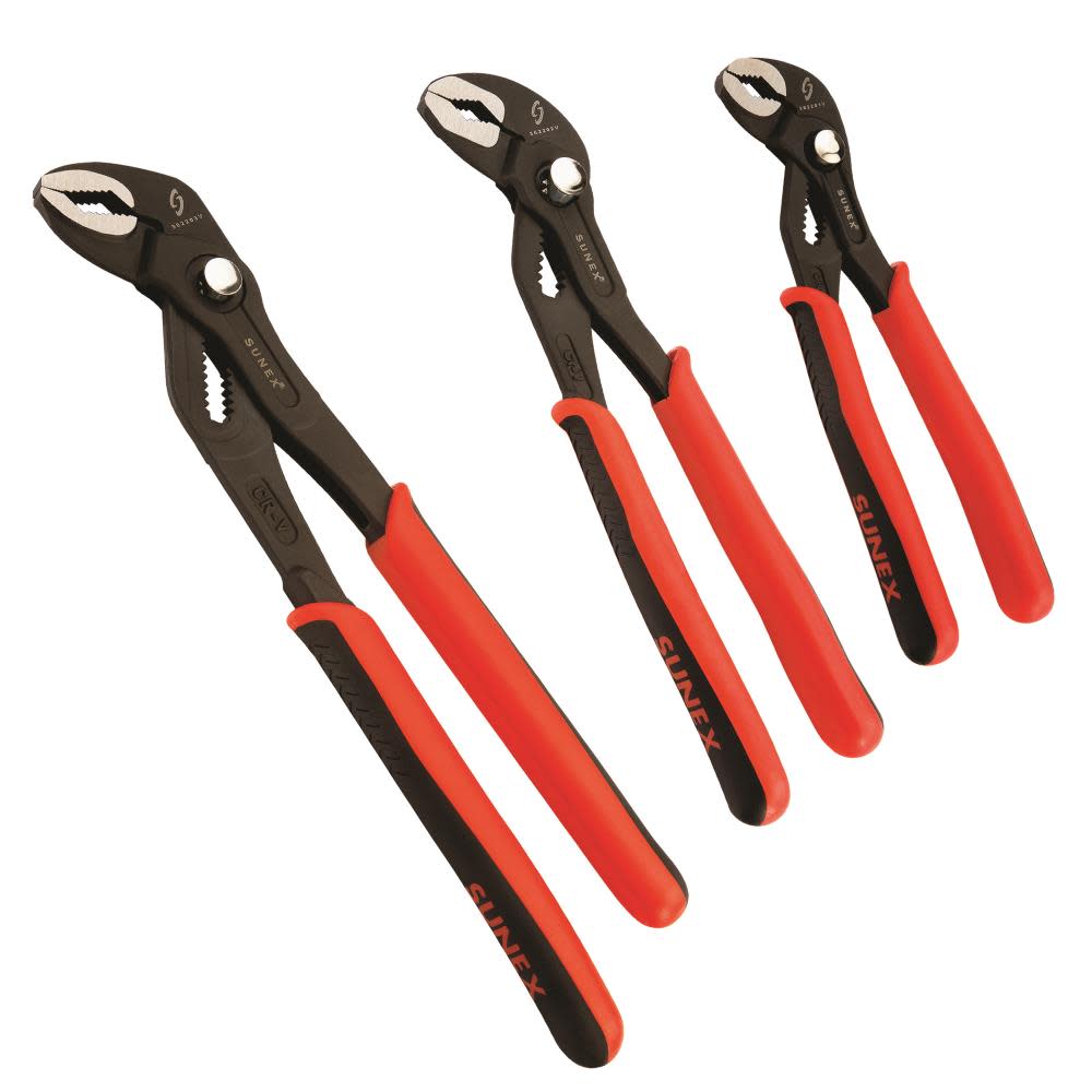 

Sunex 3 Pc Push Button Water Pump Pliers Set