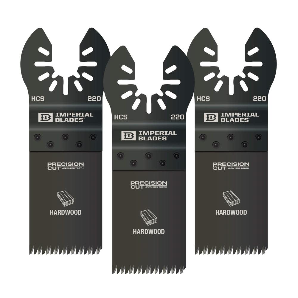 

Imperial Blades One Fit 1-1/4" Japanese Tooth Hardwood Blade 3PC