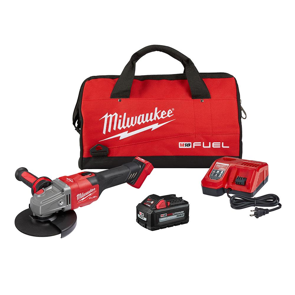 

Milwaukee M18 FUEL 4-1/2 in.-6 in. Lock-On Braking Grinder with Slide Switch Kit