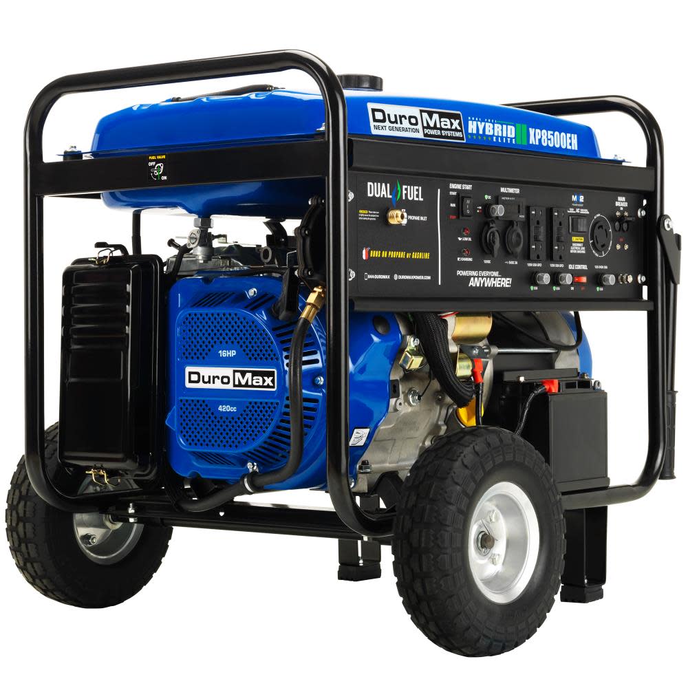 

Duromax 8500 Watt 16hp Dual Fuel Portable Generator with Electric Start
