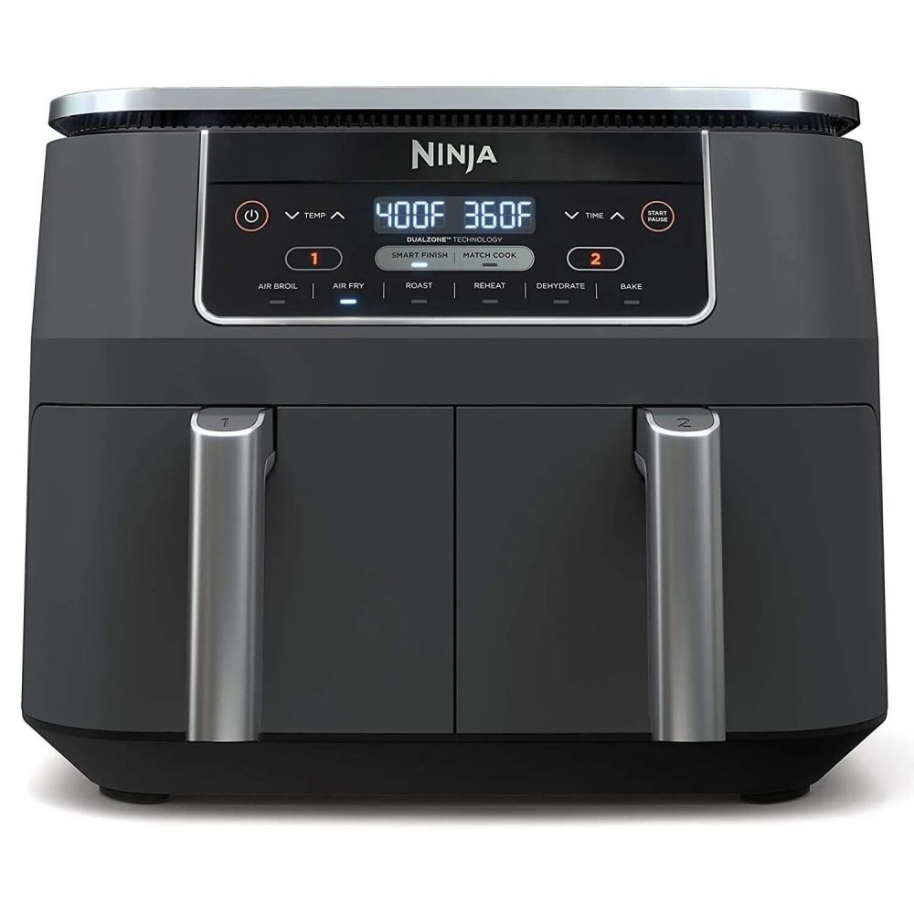 Ninja Foodi 8 Qt 6 in 1 Two Basket Air Fryer with DualZone Dark