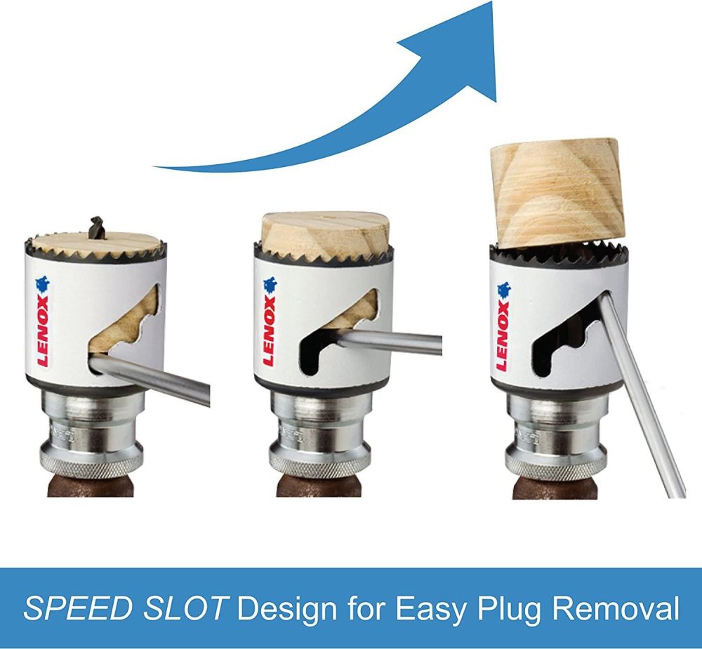 Lenox 2-7/8 Inch Speed Slot Bi-Metal Hole Saw With T3