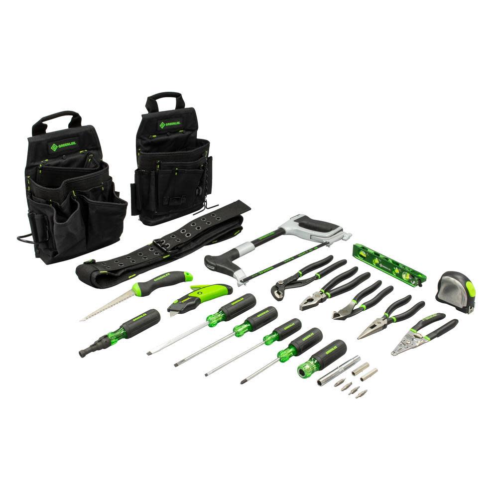 Greenlee Electrician Tool Kit 17pc GA-17KIT from GREENLEE - Acme Tools