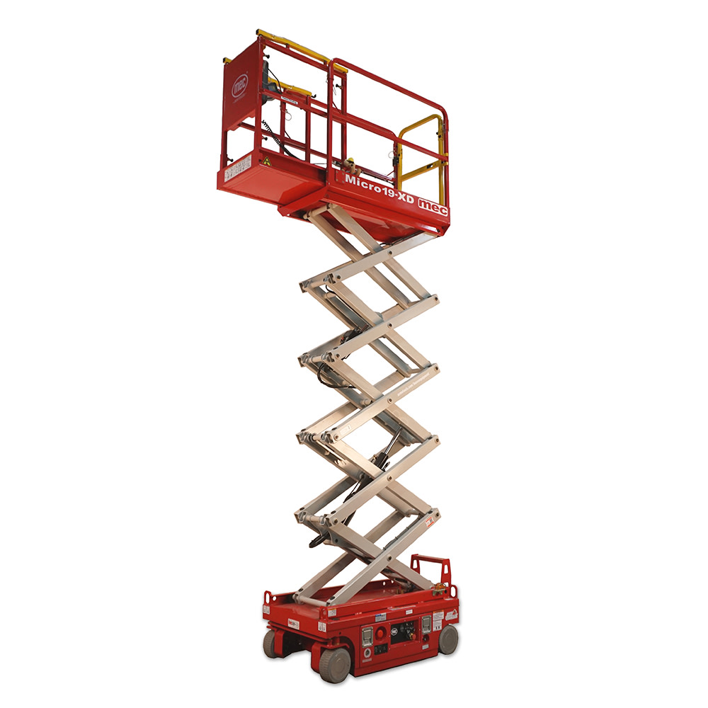 mec 19 Ft. Xtra-Deck Micro Slim Electric Scissor Lift MICRO 19-XD - Acme  Tools