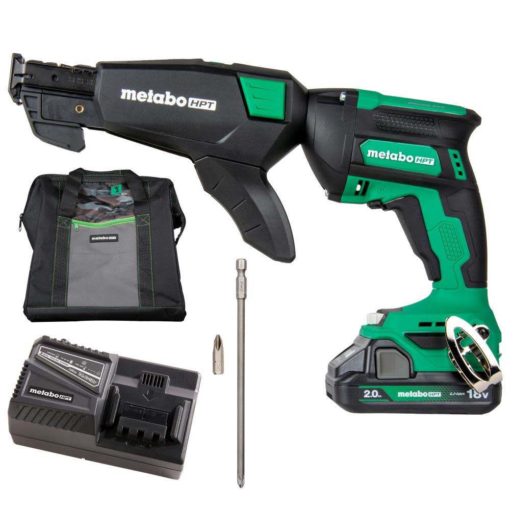 Metabo HPT 18V MultiVolt Cordless Drywall Screw Gun w/ Collated Screw