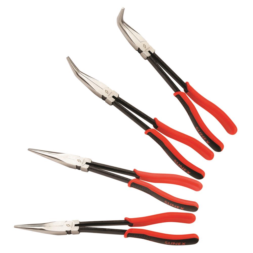Sunex 4 Pc 11 In. Long Reach Pliers Set