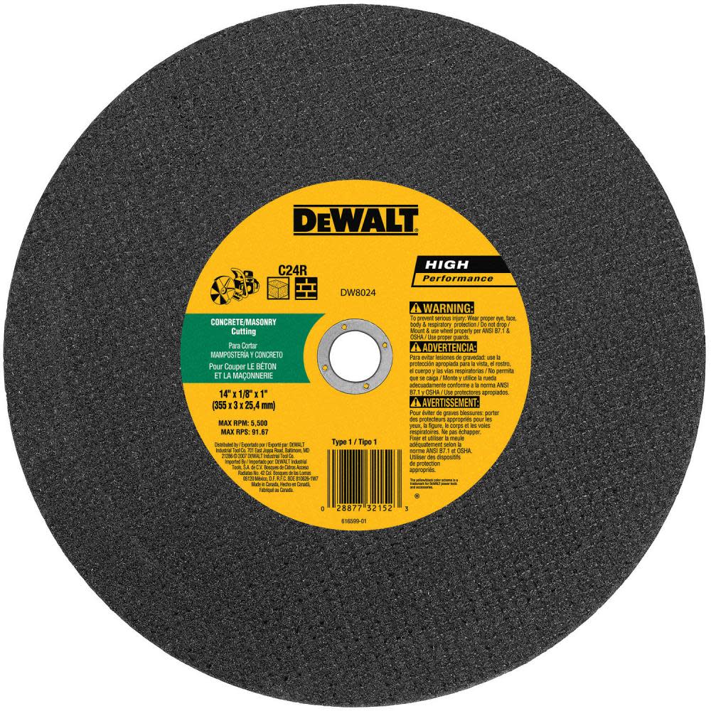 

DEWALT 12 In. Masonry Cutting Wheel