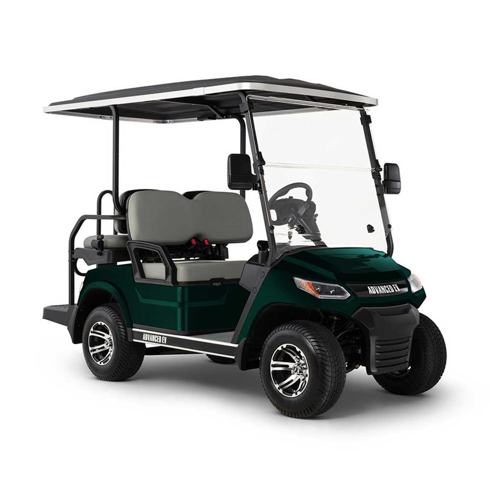 

Advanced EV ADVENT 4 Golf Car 48V Electric 2+2 Metallic Green