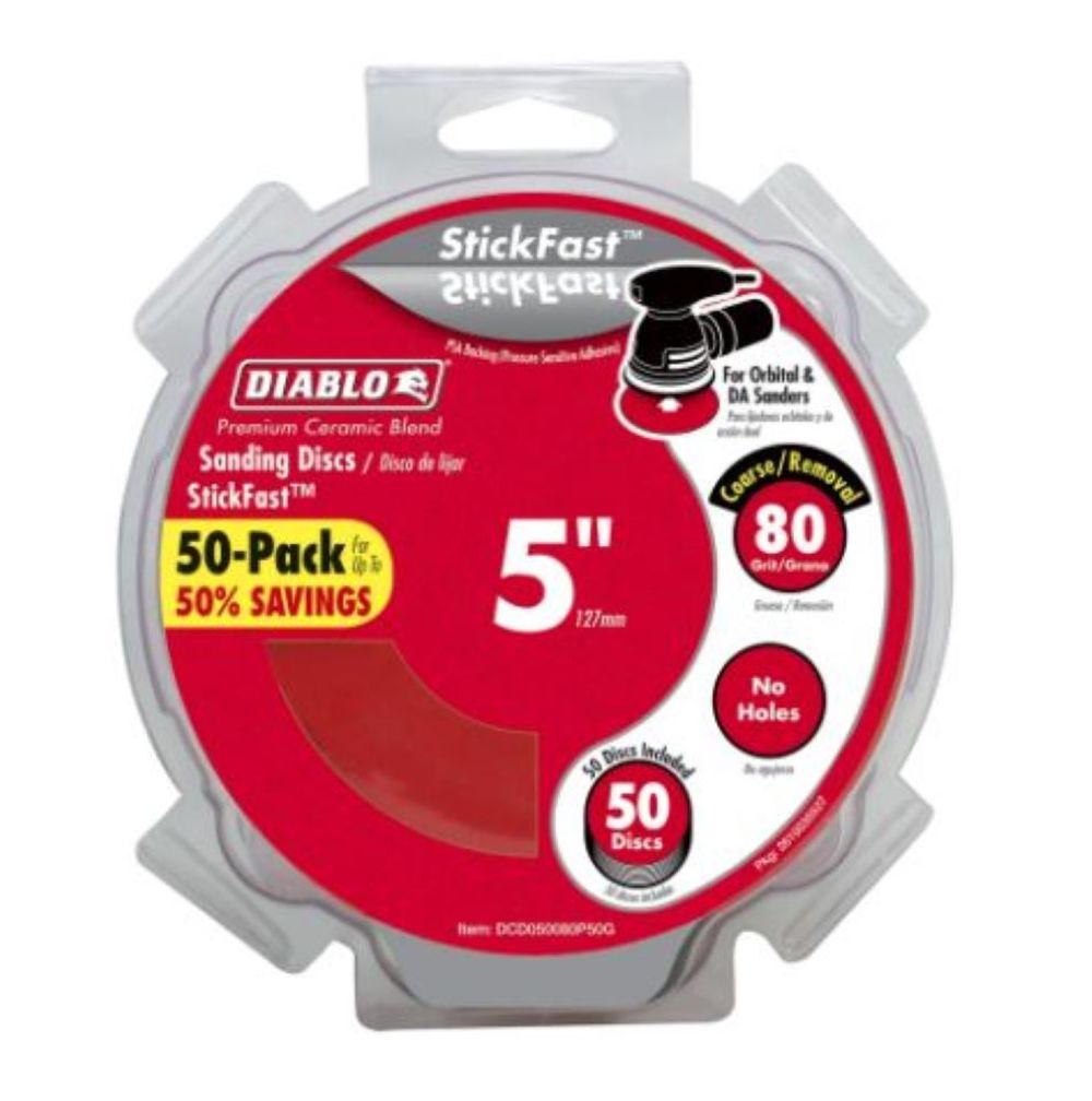 

Diablo Tools 5 In. ROS Disc StickFast 80G 50 pk