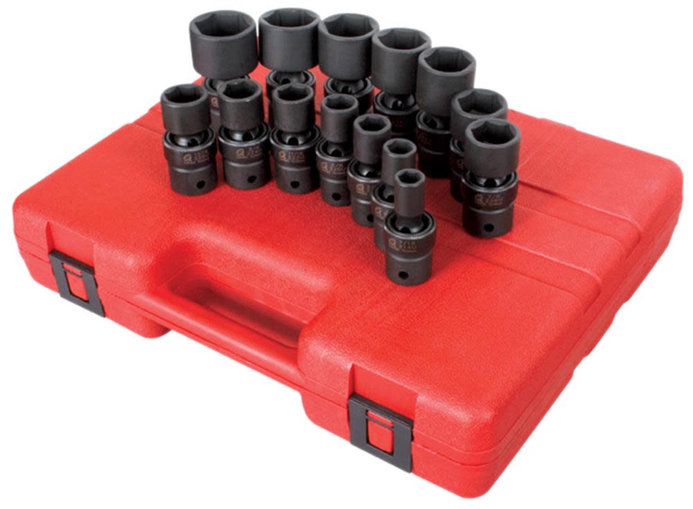 

Sunex 14 pc. 1/2 In. Drive SAE Universal Impact Socket Set