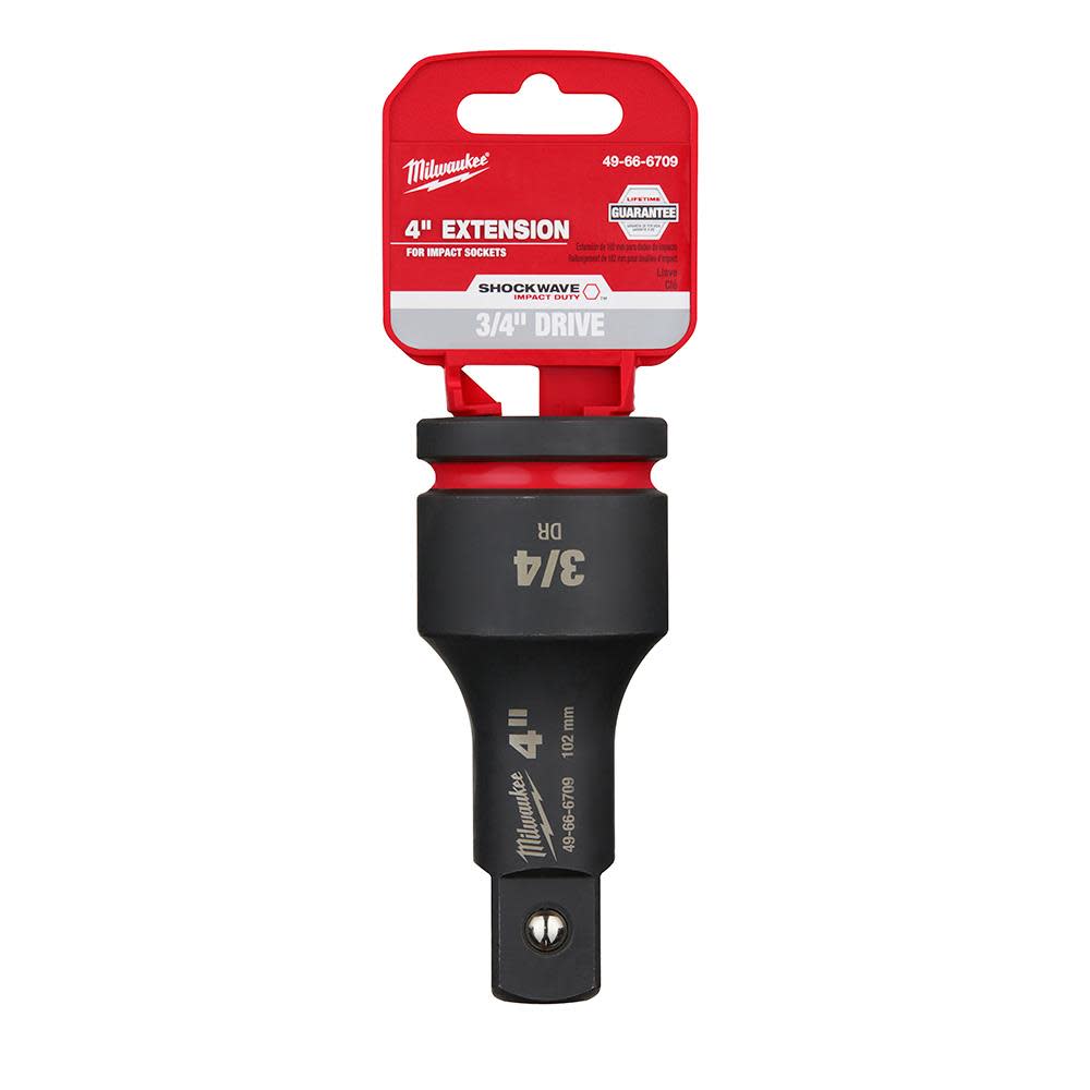 Milwaukee SHOCKWAVE Impact Duty 3/4" Drive 4" Extension
