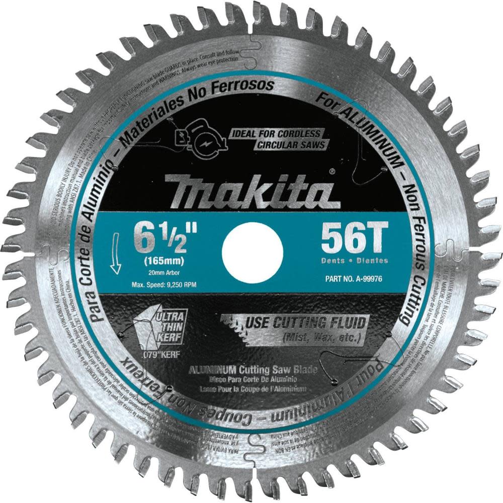 

Makita 6-1/2" 56T Carbide-Tipped Cordless Plunge Saw Blade