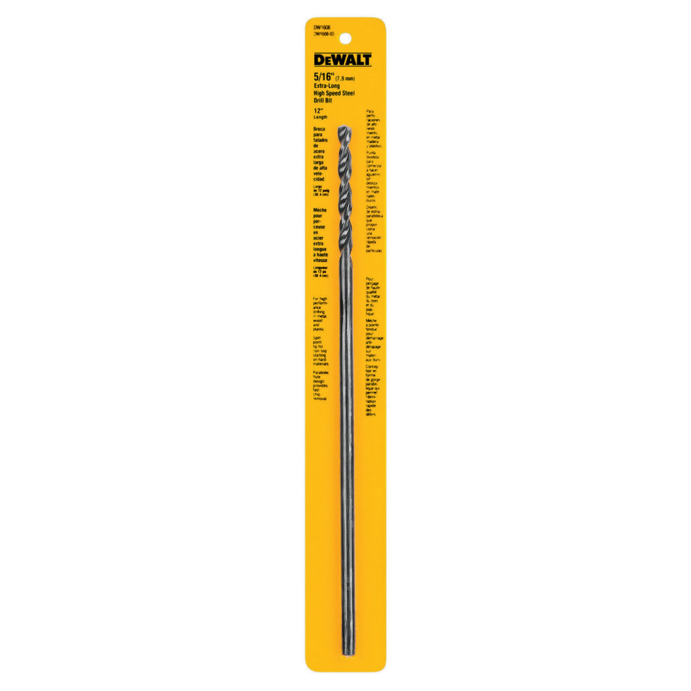 

DEWALT 5/16 In. X 12 In. Long Drill Bit